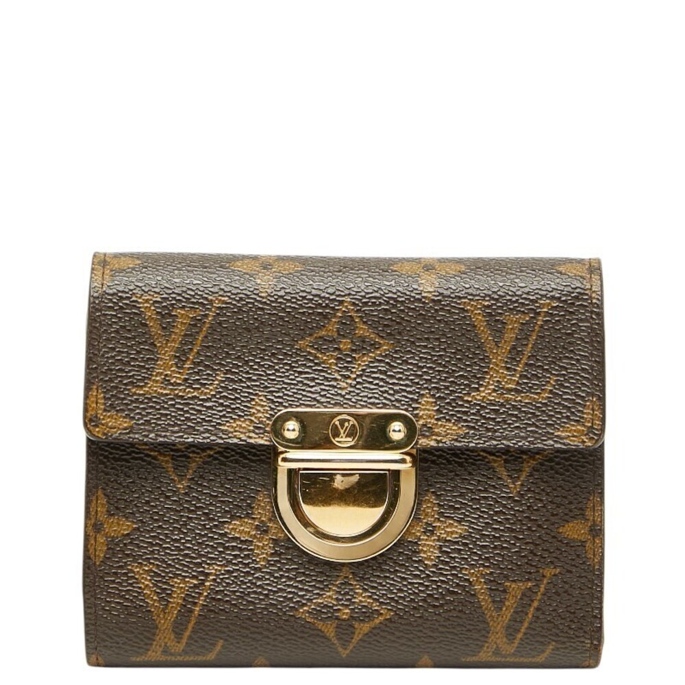 Louis Vuitton Monogram Portefeuille Koala Bi fold Wallet Brown Leather